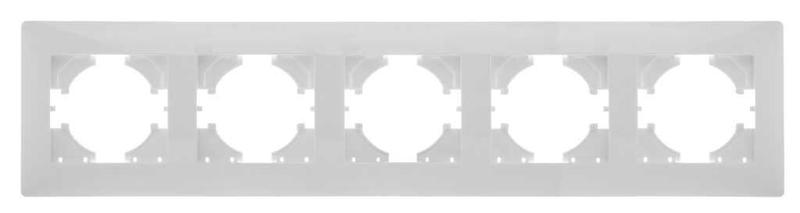 Рамка 5-м Bravo бел. матов. GUSI С1050-041