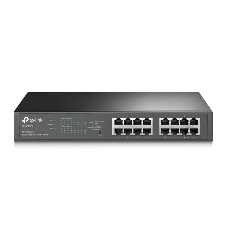 Коммутатор TL-SG1016PE Easy Smart гигабитный 16-портовый с 8 портами PoE+ TP-Link 1484432
