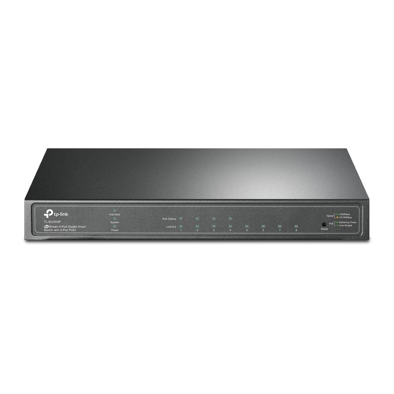 Коммутатор TL-SG2008P JetStream 8-портовый гигабитный Smart с 4 портами PoE+ TP-Link 1806712