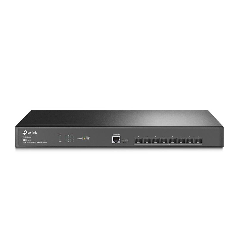 Коммутатор TL-SX3008F JetStream управляемый уровня 2+ на 8 портов SFP+ 10GE TP-Link 1846430