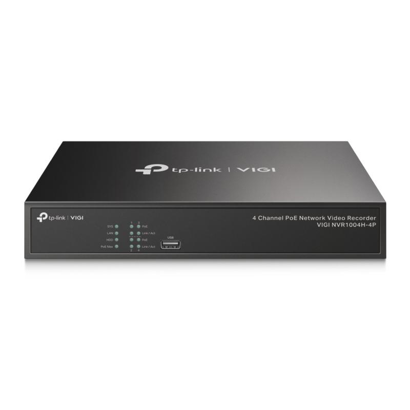 Видеорегистратор 4-канальный сетевой VIGI NVR1004H-4P PoE TP-Link 1922098