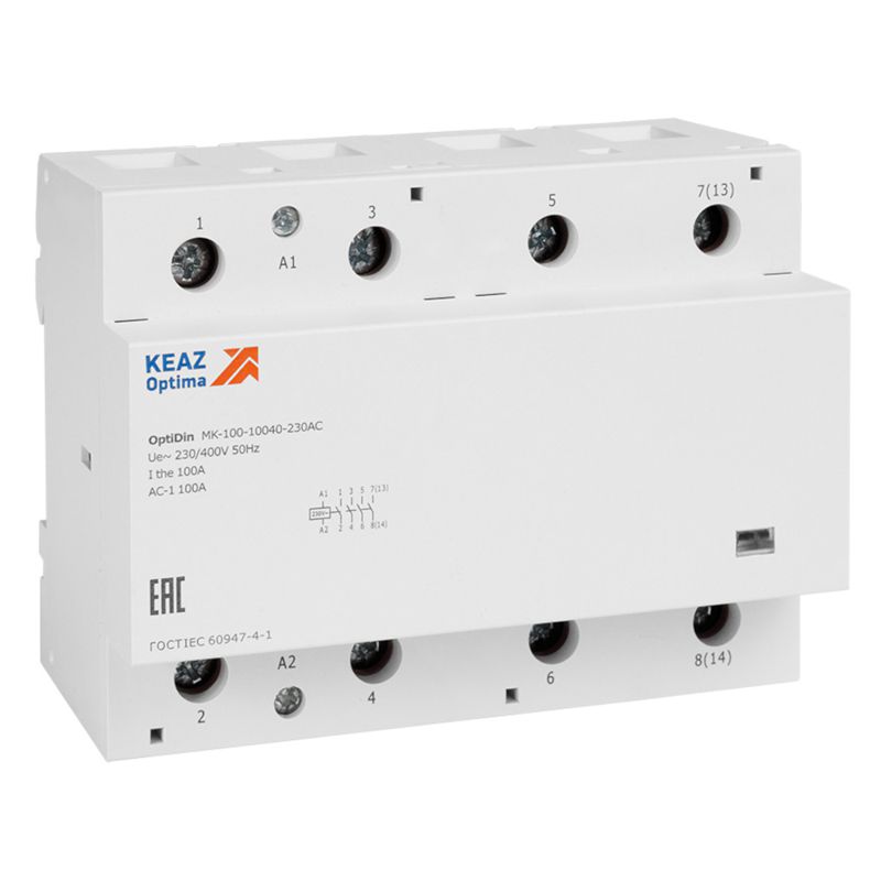 Контактор модульный OptiDin MK-100-10040-110AC КЭАЗ 321248