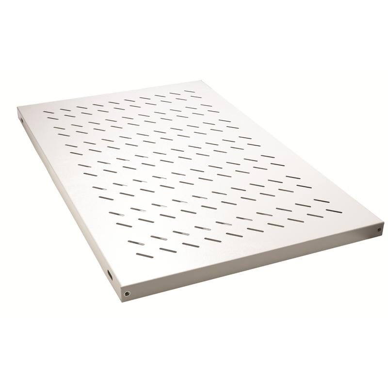 Полка стационарная 19дюйм для шкафов Г=600 370мм нагрузка 50кг сер. Datarex DR-421110