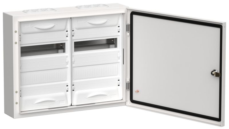 Корпус ЩРн-48 (2х24) TITAN 5 460х570х140 IP54 одна дверь метал. бел. IEK TI5-50-N-2X024-54