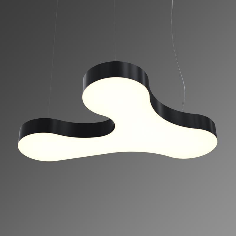 Светильник светодиодный RVE-LBX-CLOUD-1176-P 76Вт 4000К 1176х830х100 облако подвесной бел. RVElektro RVE00000521