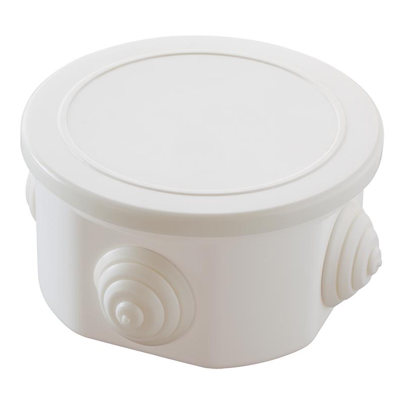 коробка наружная распаячная круглая с крышкой Makel 10029