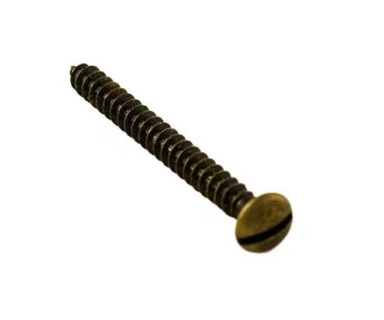 Саморез для установки с выключателями и изоляторами металл бронза (уп.2шт) Bironi B-913-32-2