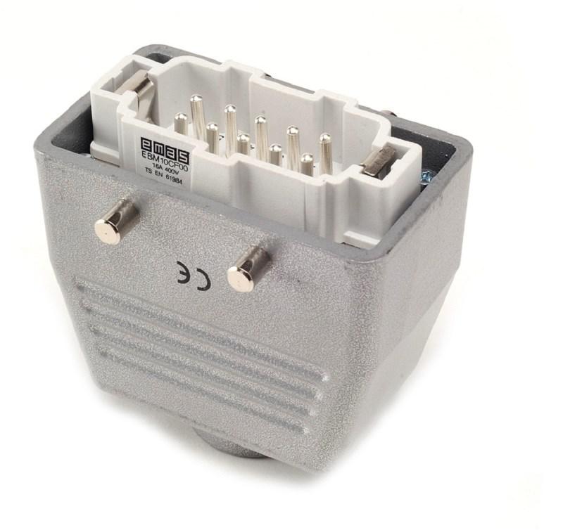 Вилка 10 полюсов 16А EMAS EBM10FU30