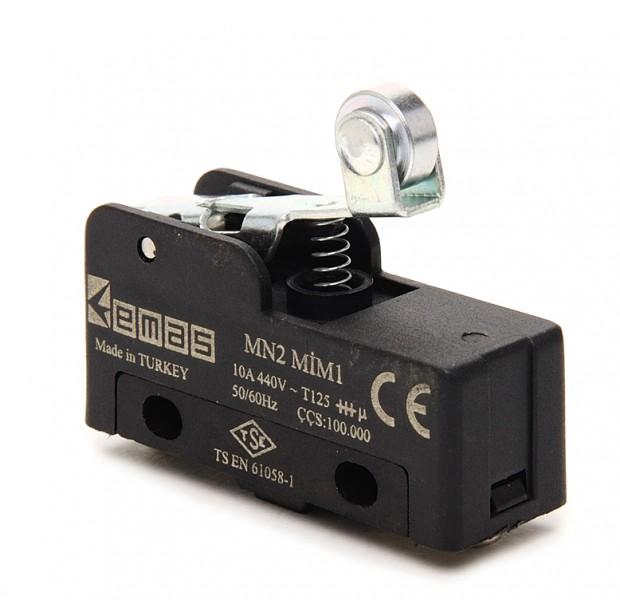 Выключатель-мини с стальным роликом на коротком рычажке EMAS MN2MIM1