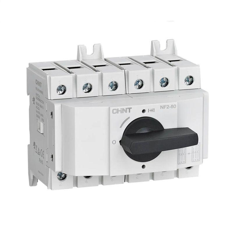 Рубильник реверсивный NF2-63/HHRIM2 3P 63А со стандарт. ручкой на DIN-рейку или монтажн. плату CHINT 324169