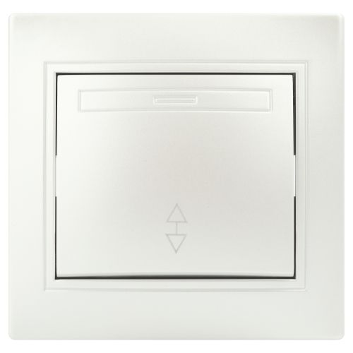 Переключатель 1-кл. СП Plano 10А IP20 1-103-06 250В перламутр Intro Б0053752