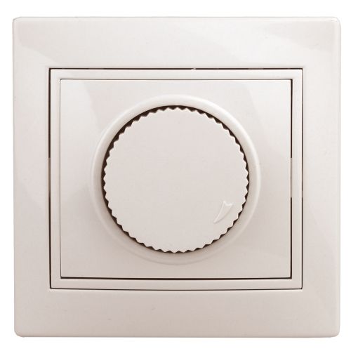 Светорегулятор поворотный СП Plano 1-401-02 600Вт 230В IP20 сл. кость Intro Б0053936