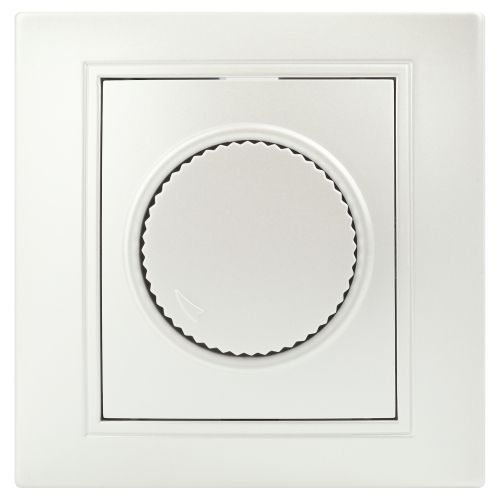 Светорегулятор поворотный СП Plano 1-401-06 600Вт 230В IP20 перламутр Intro Б0053939