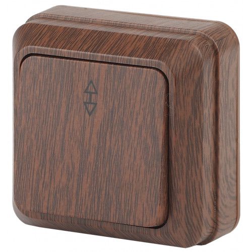 Переключатель 1-кл. ОП Quadro 10А IP20 2-103-10 250В венге Intro Б0053753