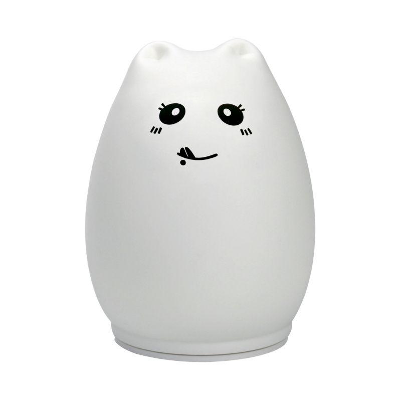 Светильник настольный 2Вт RGB кошка аккум. Li-ion USB кабель детский ночник бел. GAUSS NN303