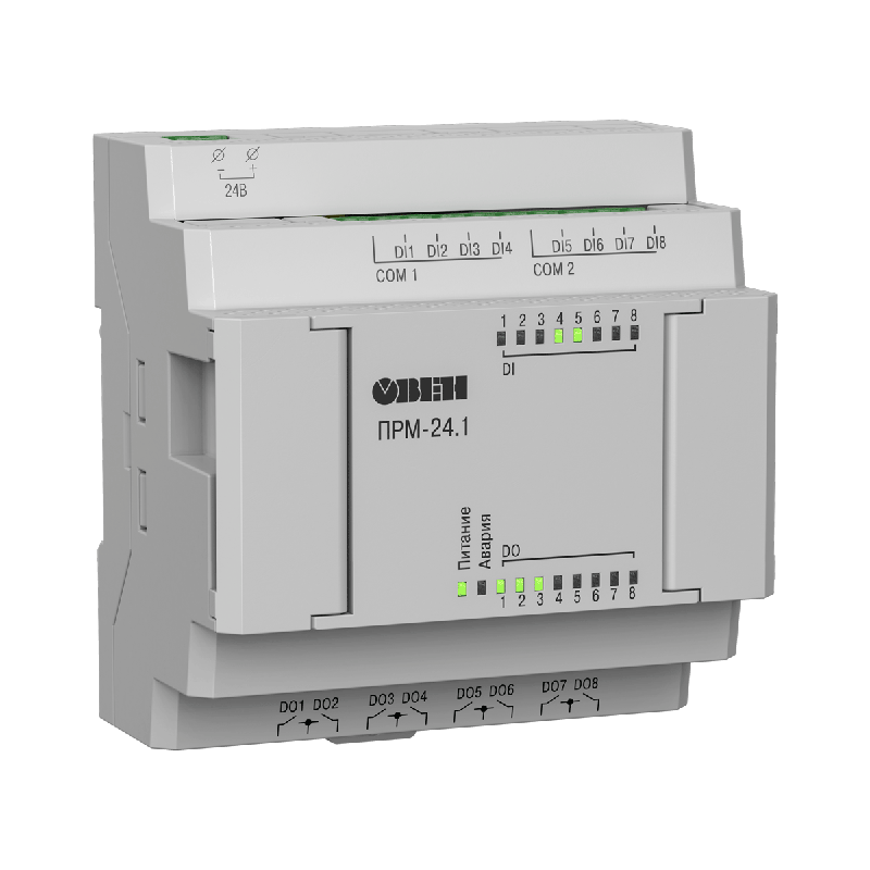 Модуль расширения аналоговых входов и дискретных выходов ПРМ-24.2 ОВЕН 106701