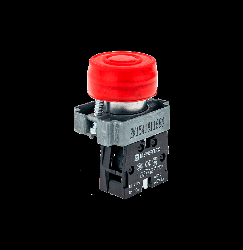 Кнопка в кожухе красн. 1NC мет. MTB2-BPZ124 ОВЕН 58162