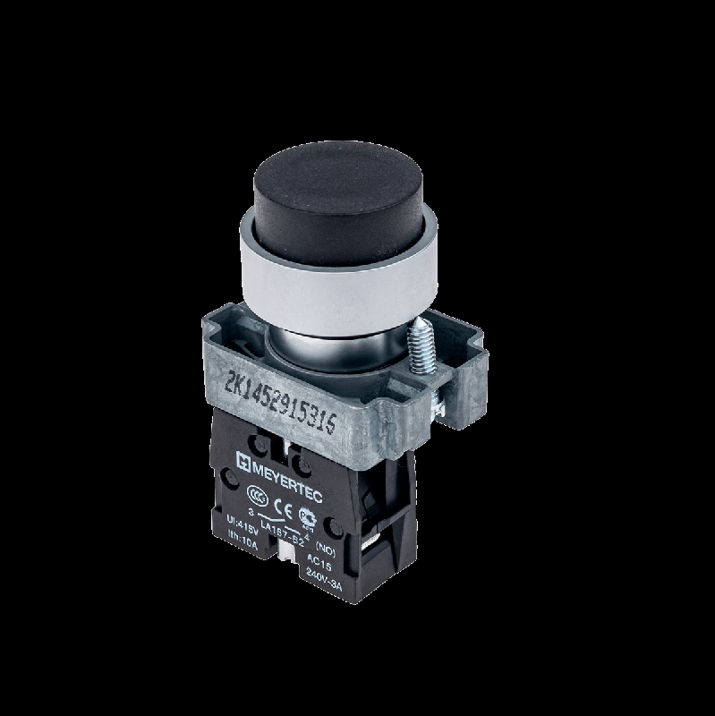 Кнопка выступающая черн. 1NO мет. MTB2-BLZ112 ОВЕН 58154