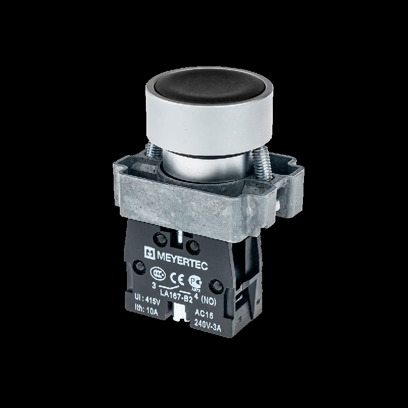 Кнопка плоская черн. 1NO метал. MTB2-BAZ112 ОВЕН 54244