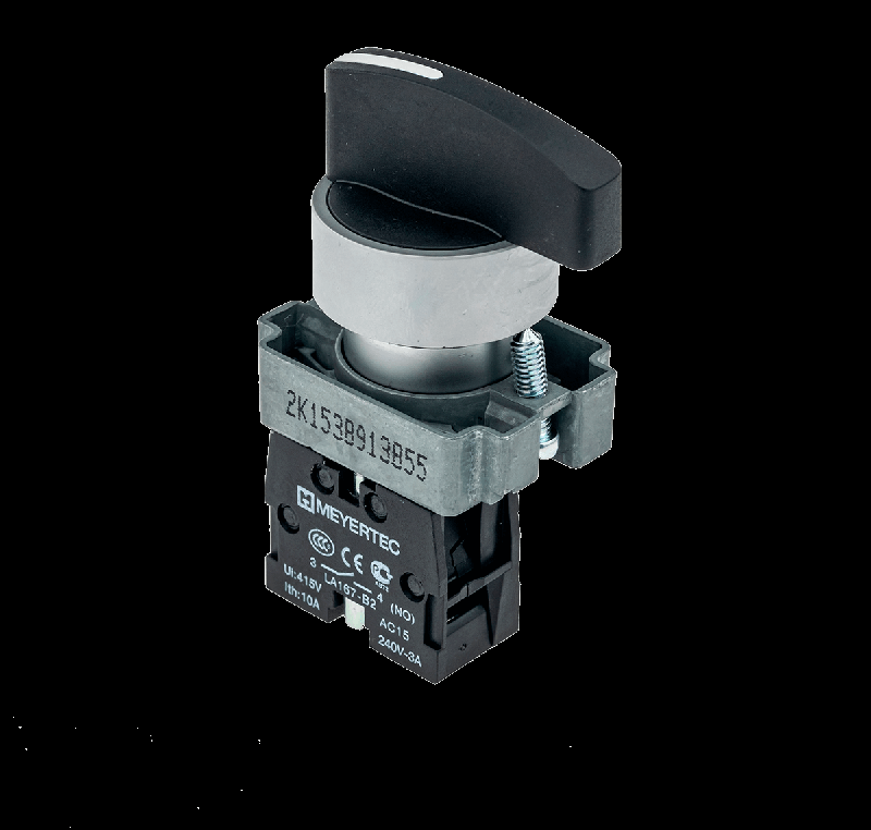 Переключатель длинная ручка черн. 2 полож. 1NO фикс-возвр мет. MTB2-BJZ114 ОВЕН 58190