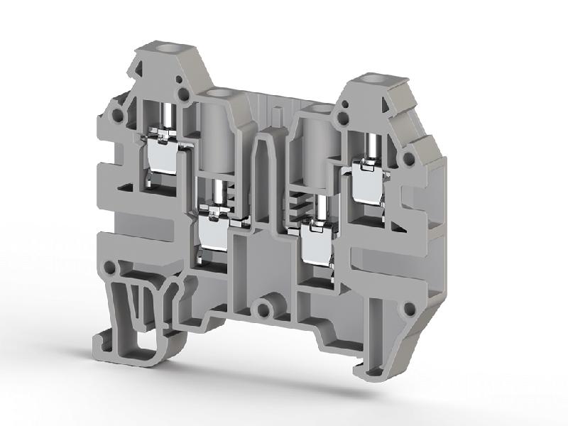 Клемма 4-х выводная с зоной размык. 2.5кв.мм сер. AVK 2.5 CF Klemsan 324919