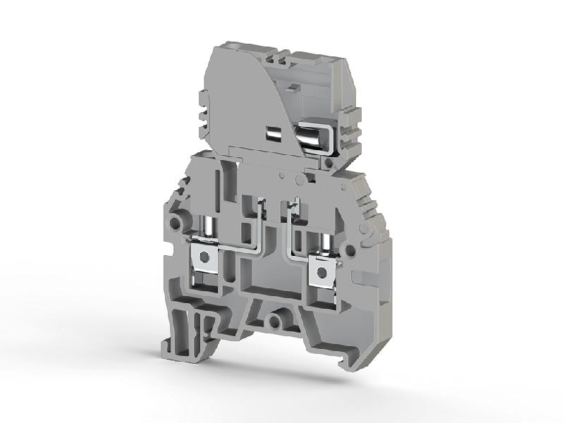 Клеммник с размыкателем (съем. картридж) на DIN-рейку 4кв.мм сер. ASK 3FB Klemsan 362009