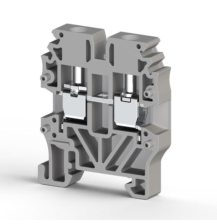 Миниклеммник винтовой 2.5кв.мм сер. MVK2.5 Klemsan 304429