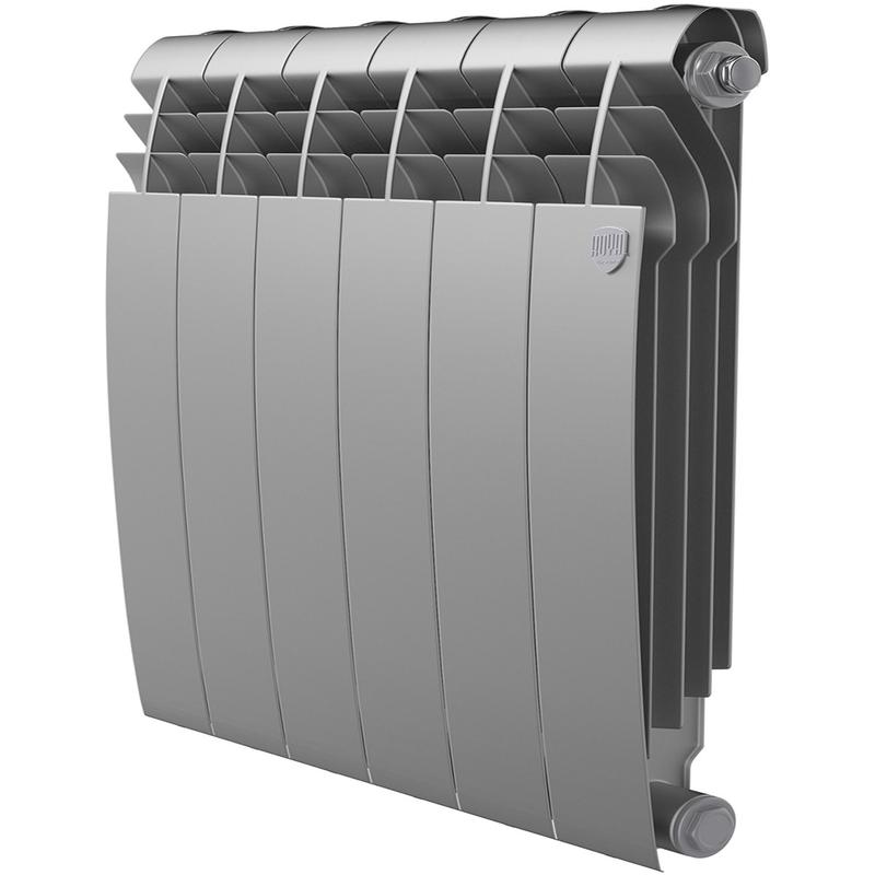 Радиатор биметал. BiLiner 500 Silver Satin 6 секц. RTBSS50006 Royal Thermo НС-1176318