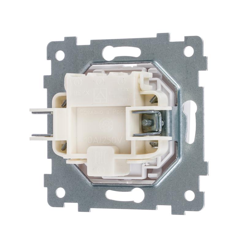 Выключатель 2-кл. СП Мария С510-440 10А IP20 с индикацией механизм бел. Кунцево 110028
