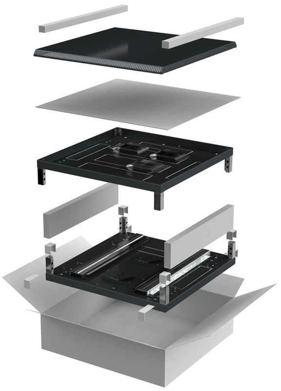 Комплект основание и крыша 800х1000мм для шкафа 28-47U черн. LINEA N ITK LN05-XXX81-Y