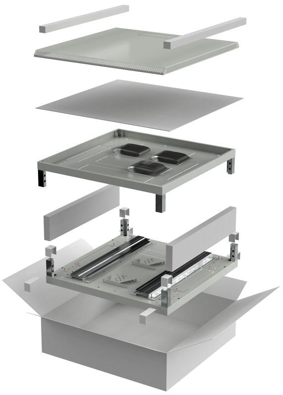 Комплект основание и крыша 600х600мм для шкафа 28-47U сер. LINEA N ITK LN35-XXX66-Y