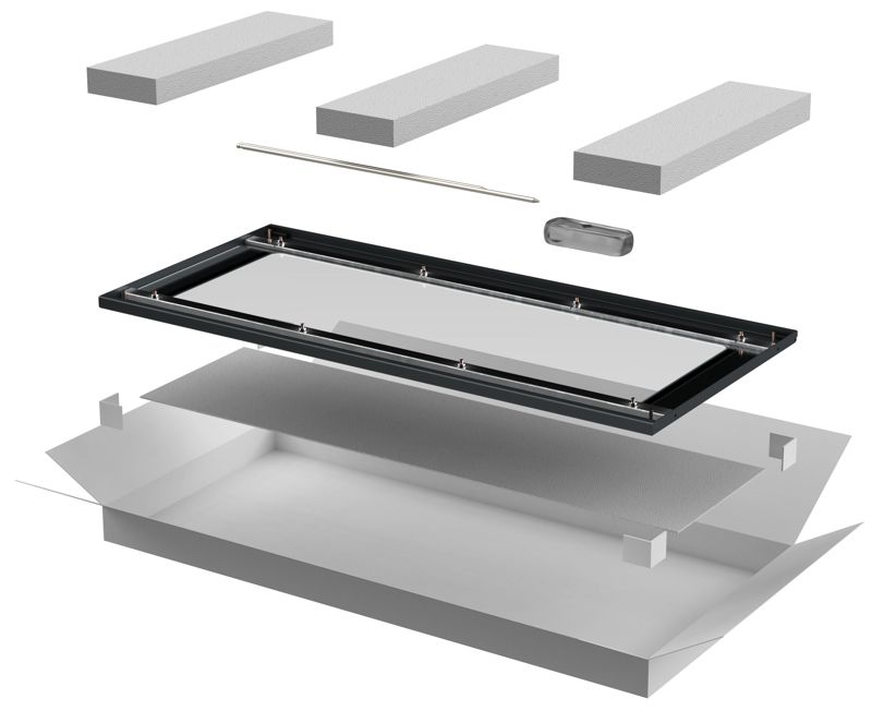 Дверь стеклянная для шкафа LINEA N 24U 600мм черн. ITK LN05-24U 600мм 6X-DR