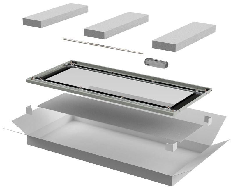 Дверь стеклянная для шкафа LINEA N 28U 600мм сер. ITK LN35-28U 600мм 6X-DR