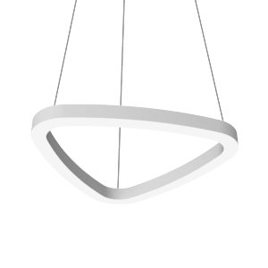 Светильник светодиодный Enso A 560х530х40 40Вт 4000К подвесной с опаловым рассеив. RAL9003 бел. матов. VARTON V1-R0-0A403-30000-2004040