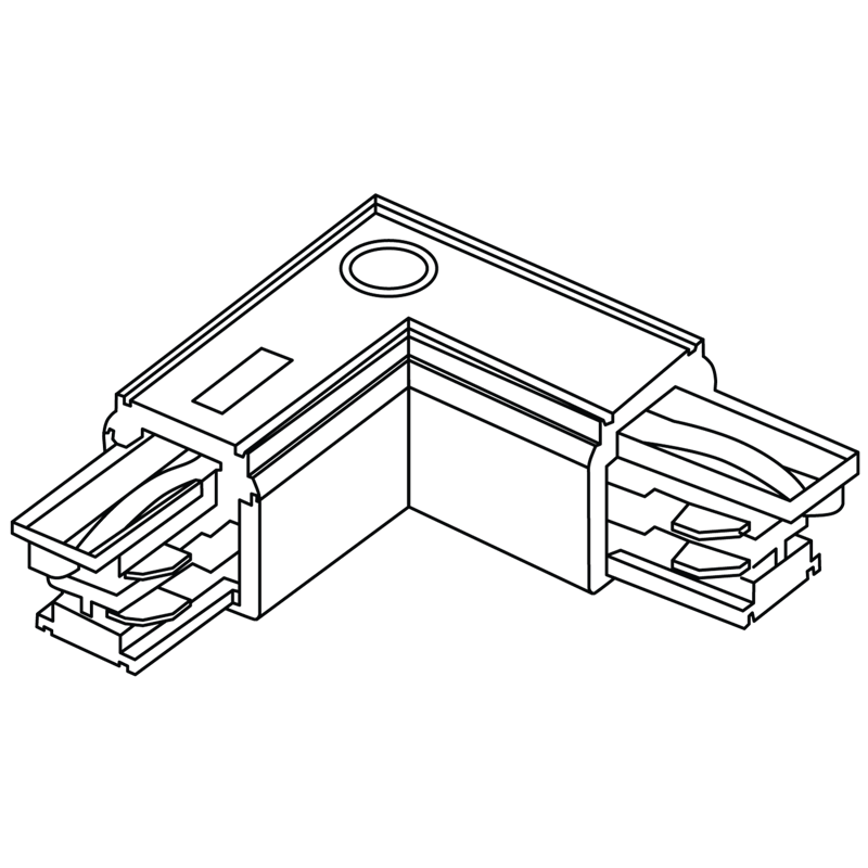 Коннектор Connector TF L-shaped internal white СТ 4909001060