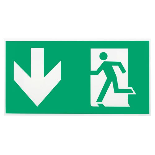 Этикетка самоклеящаяся INFO-SSA-118 бэклит "Человек-стрелка-вниз" для SSA-103 зел. Эра Б0057714