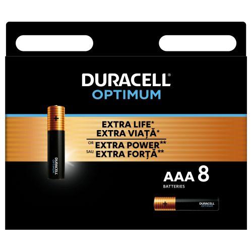 Элемент питания алкалиновый AAA/LR03 LR03-8BL 1.5В Optimum 5014070 (блист.8шт) Duracell Б0056025