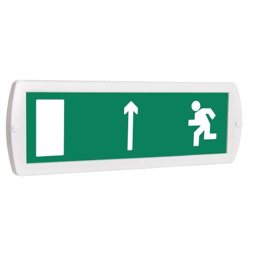 Светильник аварийный Т 220 Человек влево стрелка вверх в дверь (зел.ф.) SLT 10668