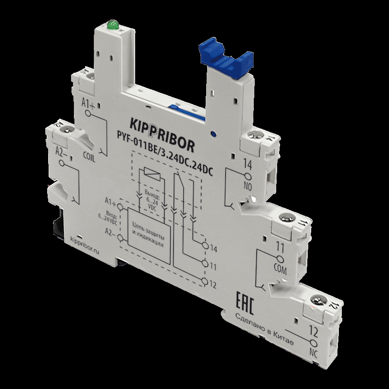 Колодка для реле 1-конт PYF PYF-011BE/3.24DC.24DC ОВЕН 104154