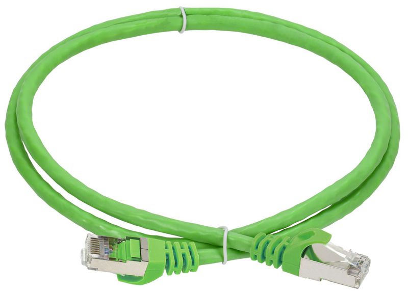 Патч-корд кат.6A S/FTP 0.5м standart 50мкд зел. ITK PC02-C6ASL-D05M-SC-HC