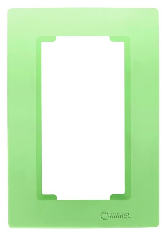 Рамка 2-м для розетки свет. зел. Makel 32091710