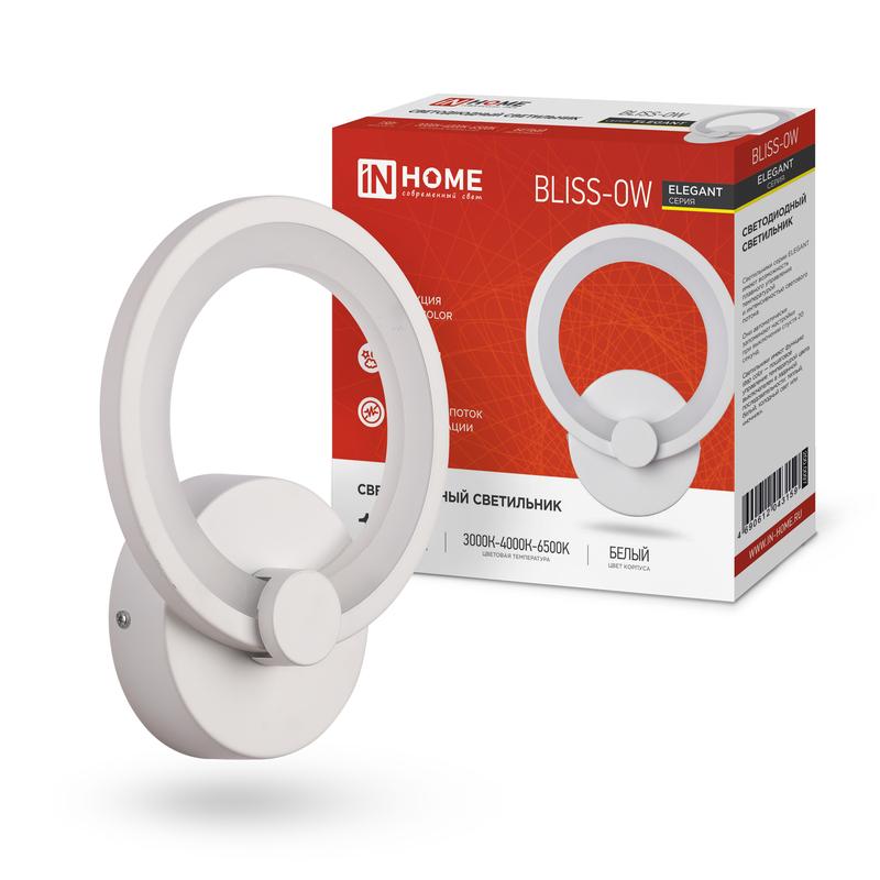 Светильник светодиодный ELEGANT BLISSAR-W 15Вт 3000-6500К 1050лм 230В STEP COLOR бел. IN HOME 4690612043159