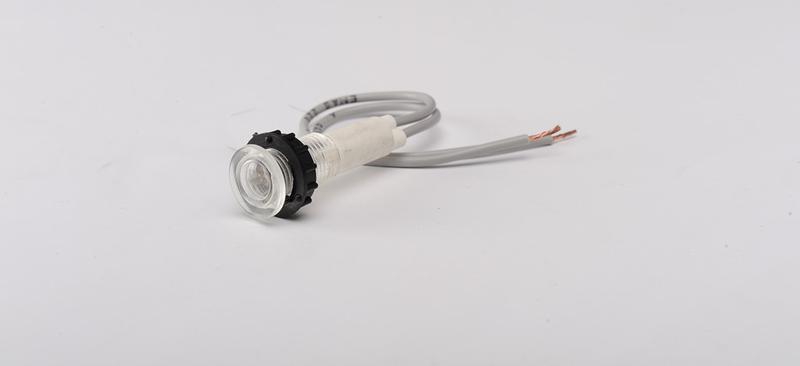 Арматура сигнальная 10мм с силиконовым проводом 24В бел. EMAS S100LB2