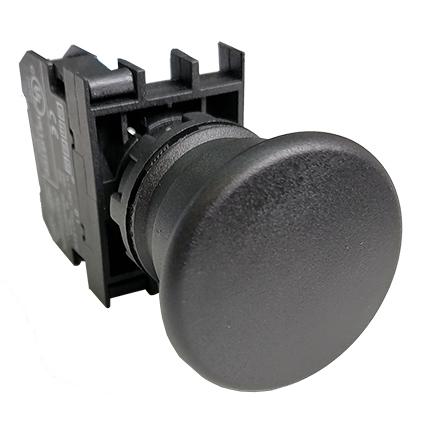Кнопка "Грибок" 1НО без фиксации черн. EMAS B100MH