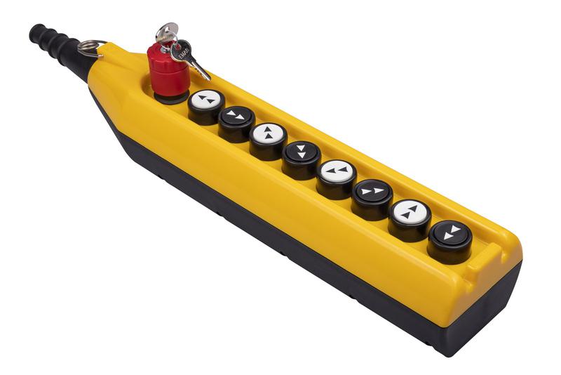 Пульт управления 2 скоростной с аварийной кнопкой с ключом EMAS PV9EA30B4444