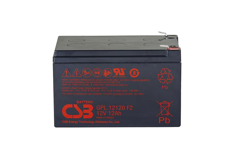 Аккумулятор 12В 12А.ч CSB GPL12120 F2 CSB