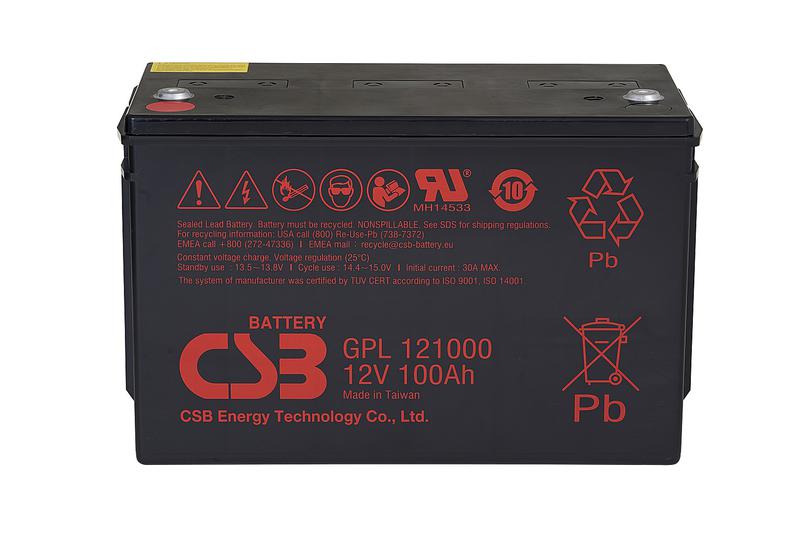 Аккумулятор 12В 100А.ч CSB GPL121000 CSB