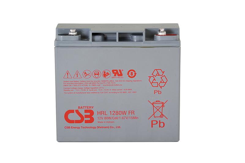 Аккумулятор 12В 20А.ч CSB HRL1280W FR CSB