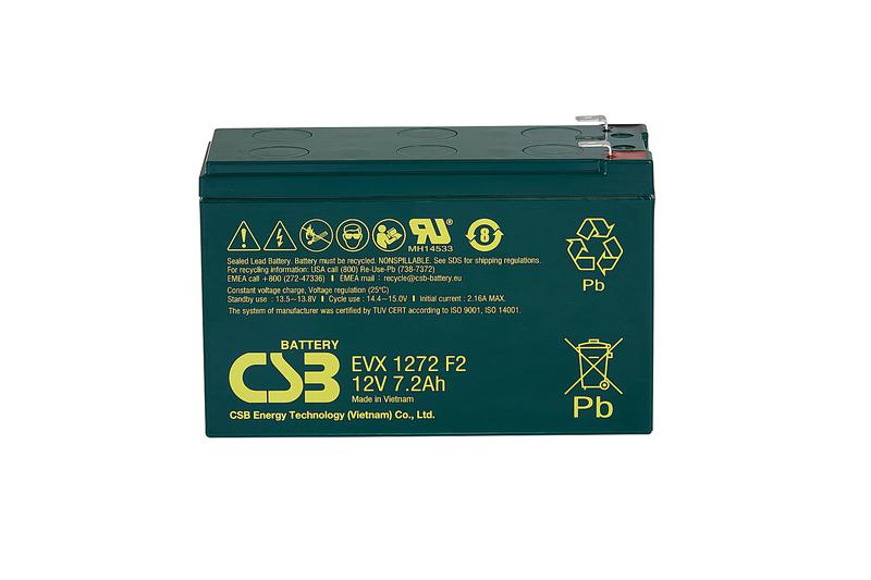 Аккумулятор 12В 7.2А.ч CSB EVX1272 F2 CSB