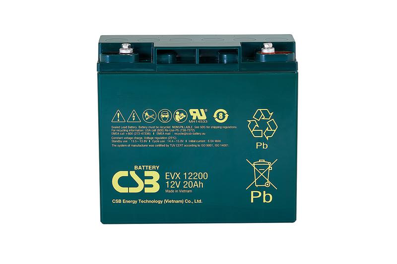 Аккумулятор 12В 20А.ч CSB EVX12200 CSB